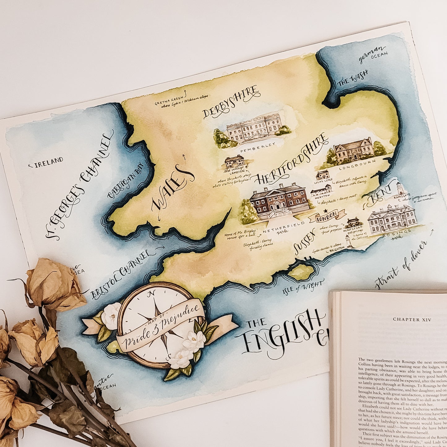 Pride and Prejudice map