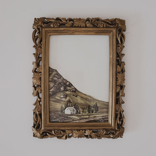 "House in Glencoe" framed print