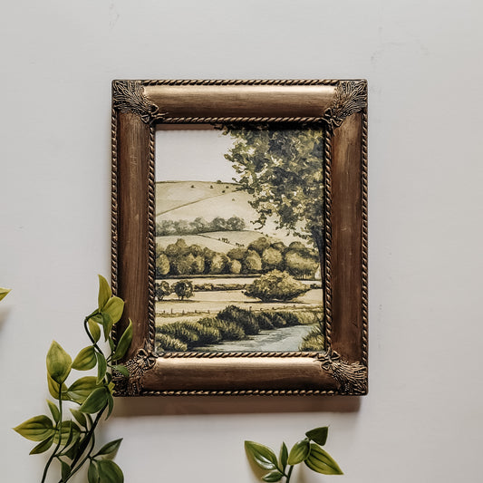 "South Downs" framed print II