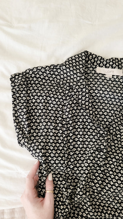 Short Sleeve Dress | LOFT | 0 |