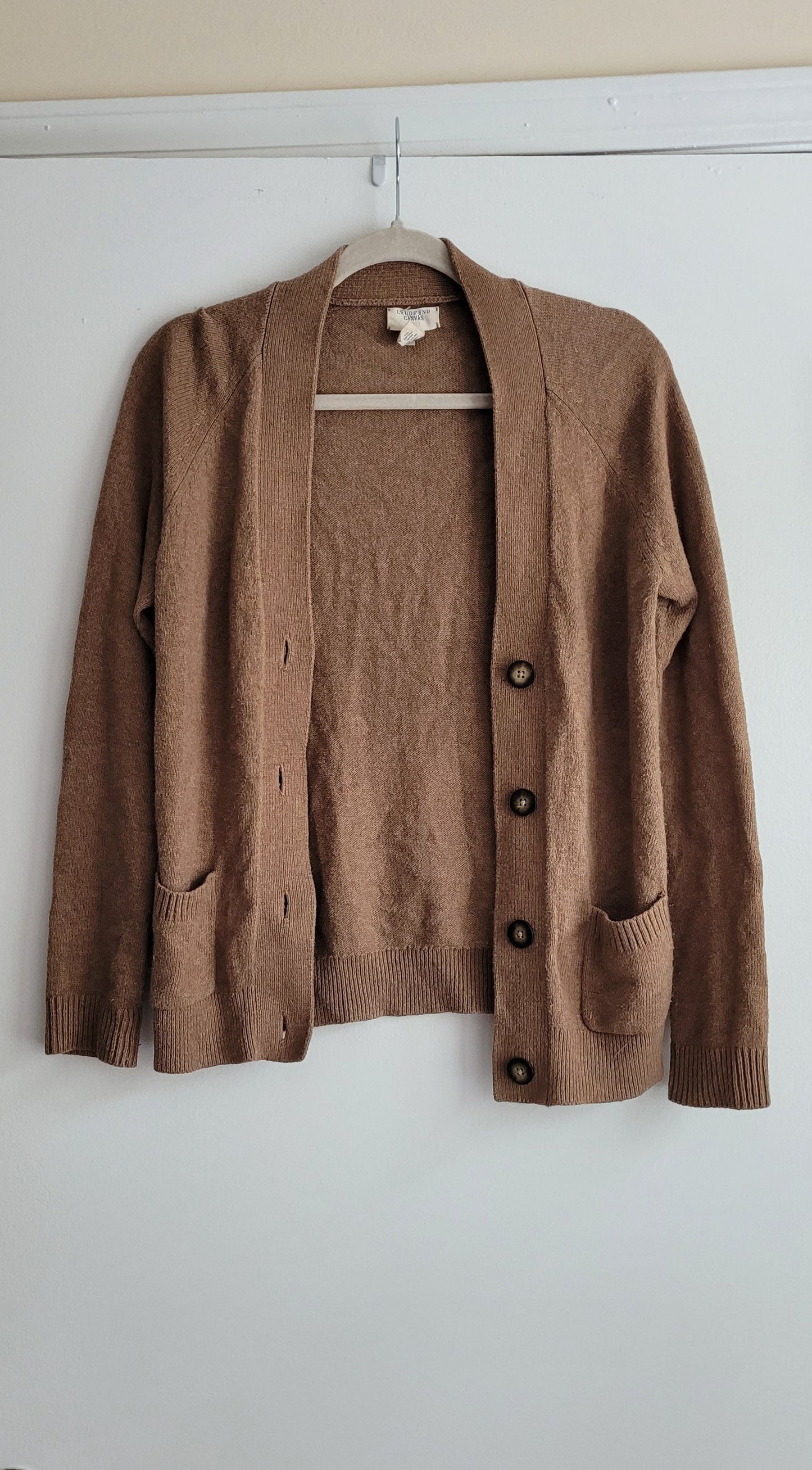 Brown Cardigan | Land's End | Small