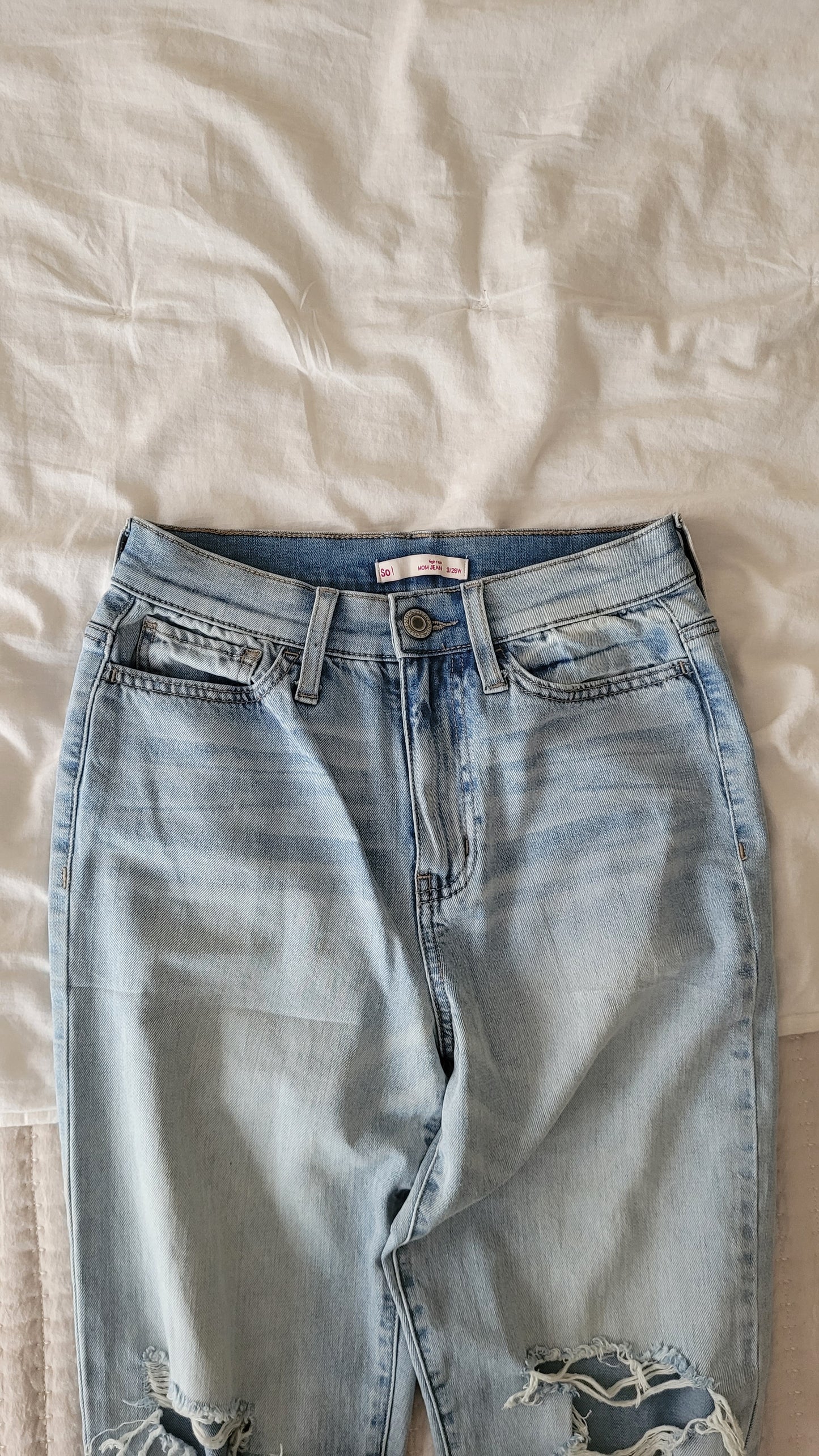 Light Wash Mom Jean | SO Denim | 3 (26 waist)