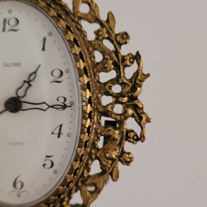 Antique Brass Mini Mantle Clock | Fall 2023