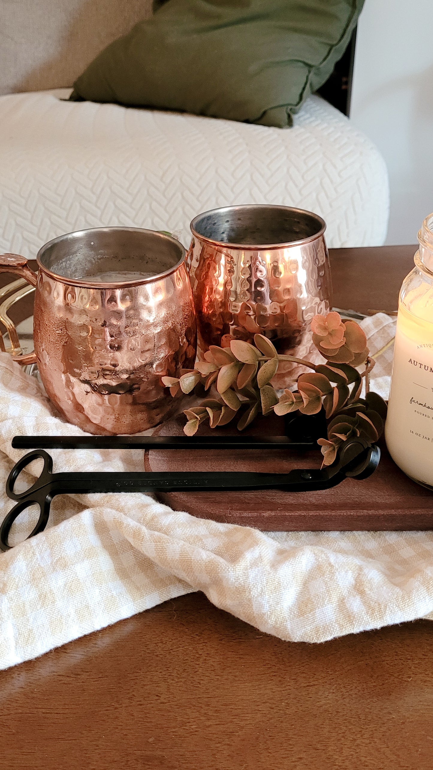 Dimpled Copper Mule Mugs | Set of two | Sept '23