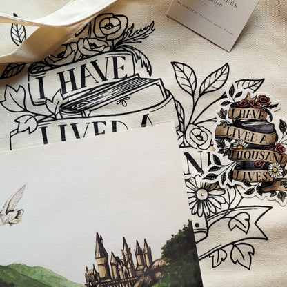 Book Nerd | Large Bundle | Hedwig & Hogwarts Print |