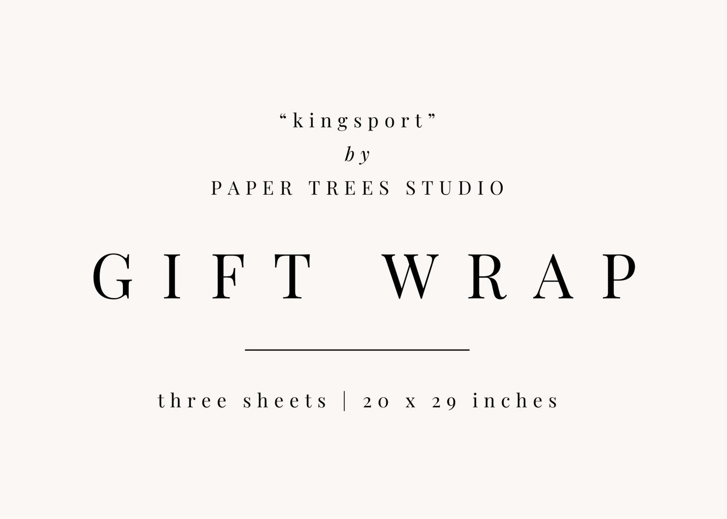 Kingsport Gift Wrap