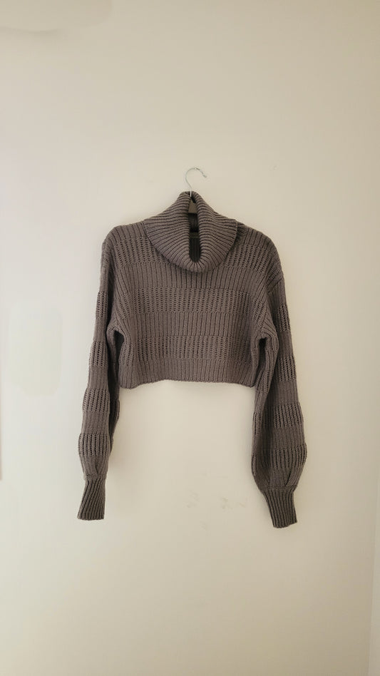Cropped Knit Turtleneck | Urban Outfitters | oct drop